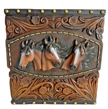 Horse Tissue Box Cover Western Rustic Farmhou...