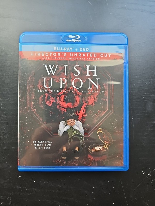 Wish Upon Director's Unrated Cut (Blu-ray, DVD, 2017)