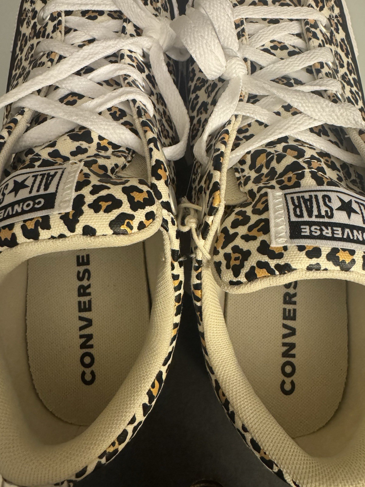 Converse Chuck Taylor All Star Leopard Print Low Top Sneakers Women Size 12 New thumbnail 5
