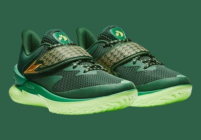 Under Armour Curry Fox 1 Men's Green Basketball Shoes Sneakers Sz 8 6005396-301