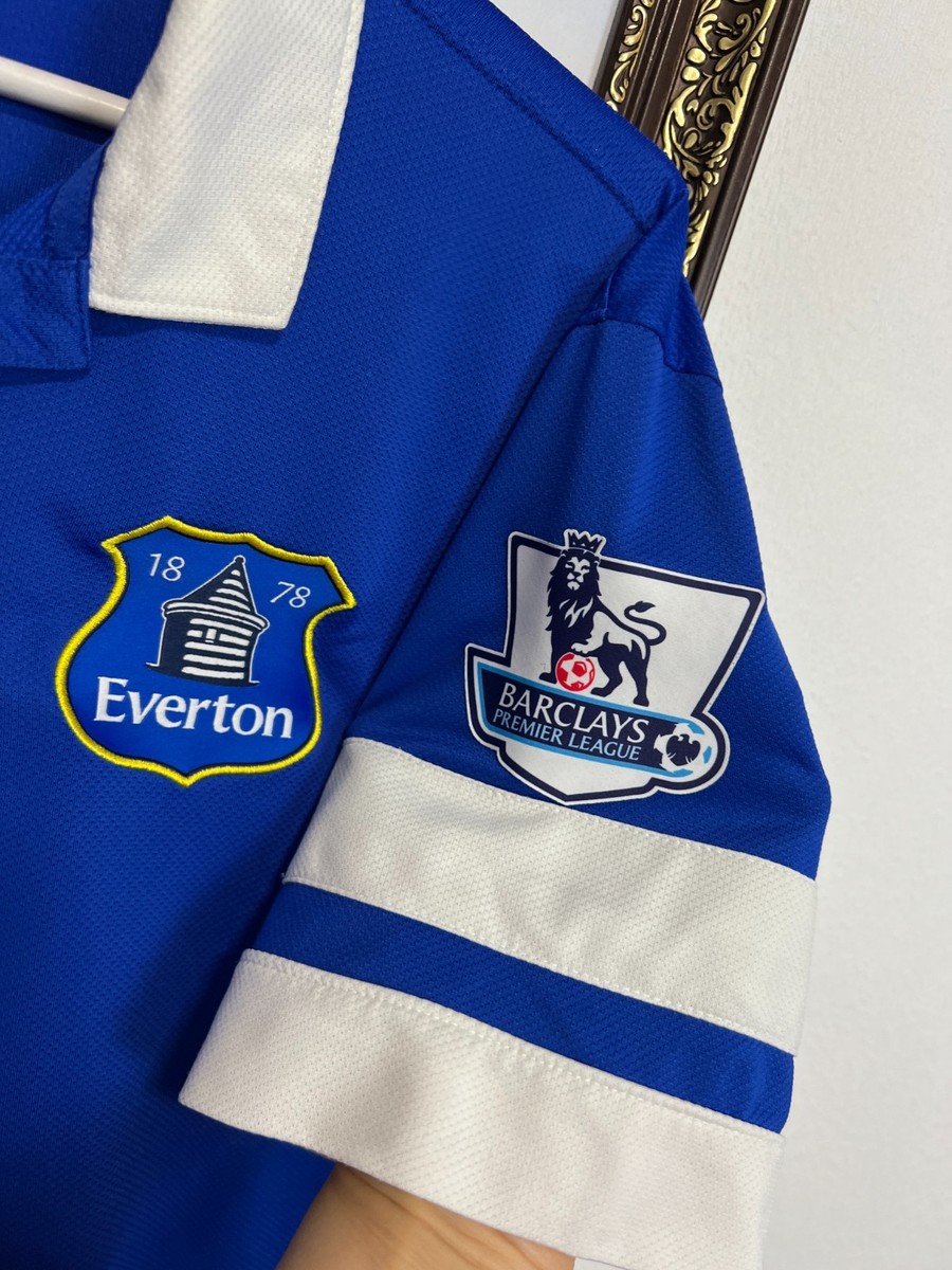 Everton Home football shirt 2013 Soccer #3 Baines Nike Jersey