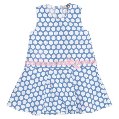 Preminimes, Kleid, Größe: 92, Blau/Weiß/Mehrfarbig, Baumwolle/Polyester #5Ou