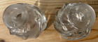 2 Vintage Clear Art Glass Perfume Bottles with Stoppers Good Condition — photo 5