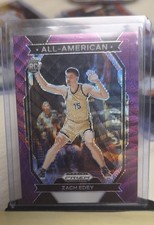 2024-25 Panini Prizm Draft Picks - All-American Zach Edey #15 Purple Wave Prizm