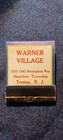 WARNER VILLAGE....TRENTON NJ....60S OR 70S.....UNSTRUCK MATCHBOOK — photo 1