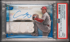 🔥POP 1🔥2024 Topps Luminaries Shohei Ohtani Mstrs of Mound Auto Relic /10 PSA 9