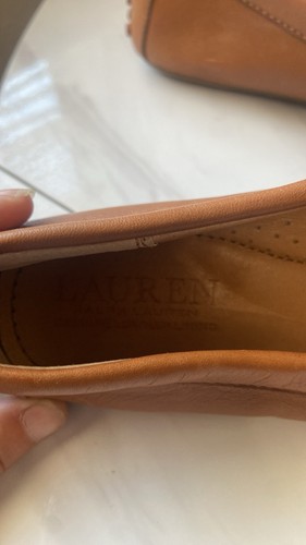 Ballerine mocassino Lauren Ralph Lauren Briley in pelle marrone taglia 6 da donna - Foto 8 di 9