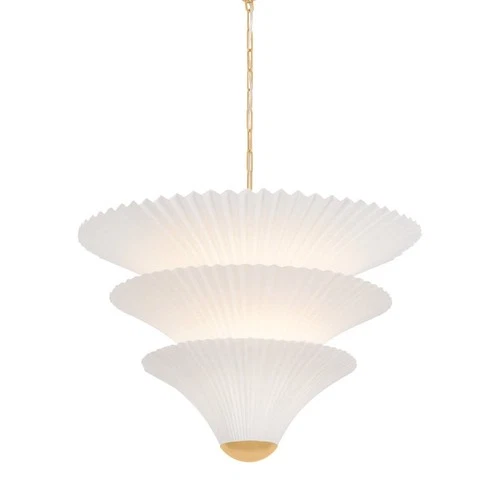 Corbett Lighting 533-28 Belluno 2 Light 28"W Waterfall Chandelier - Gold - Picture 1 of 2