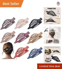 Comfortable 8 Pack French Flat Hair Clips - Strong Hold for All Hair Types