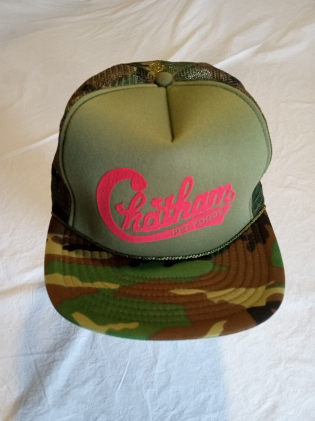 S Camouflage Mesh Snapback Hat Nwot