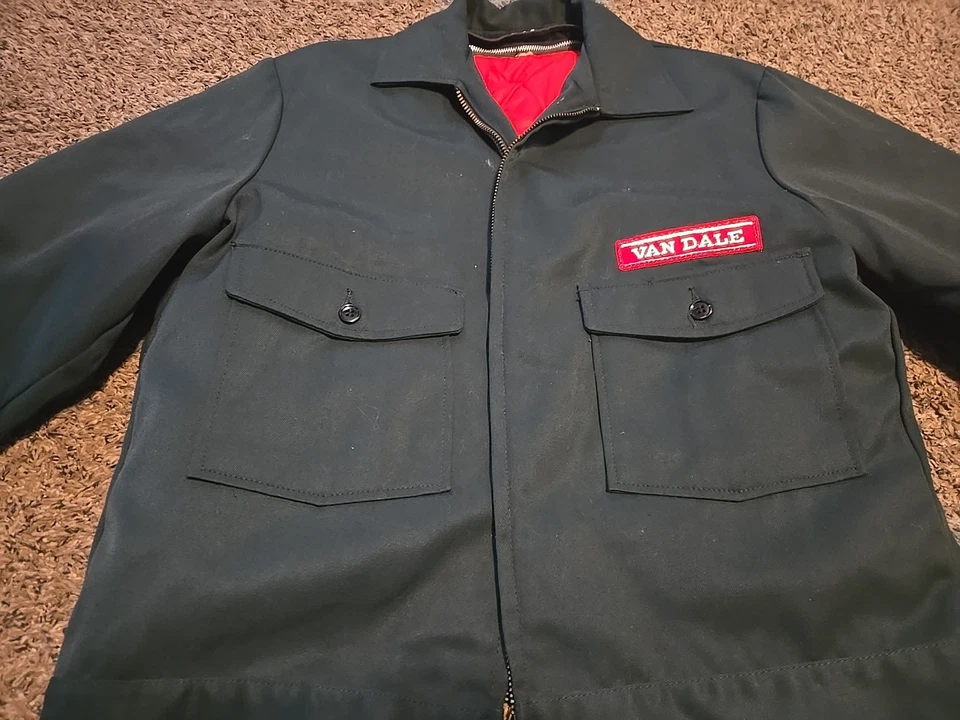 Vintage Size 40 R 1960s-70s Lee Permanent Press Twill Work Jacket Talon Cropped  — 第 2/4 张图片