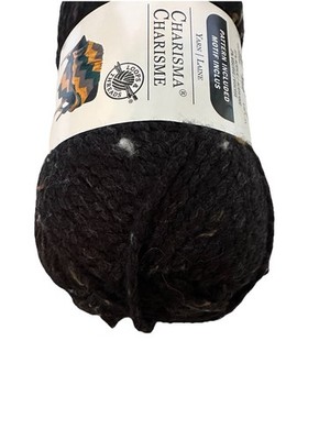 Loops and Threads Charisma Yarn ''Black Tweed'' 7 Skeins #1364