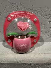 NEW Valentine's Day Solar Dancing Pink Heart in Flowerpot. Happy Valentine's 