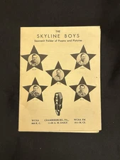 1948 Skyline Boys Bud Messner Souvenir Folder Poems Pics WCHA Radio PA Gospel