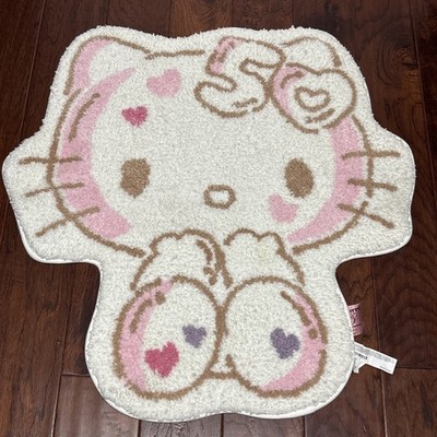 Forever 21 x Hello Kitty 50th Anniversary Plush Heart Bath Rug (bin 16
