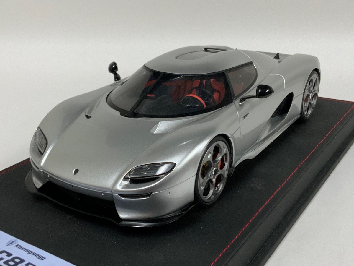 1/18 GT Spirit Koenigsegg CC850 Moon Silver Metallic Leather 2023