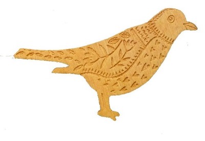 Großeinkauf - Vogel Brosche - Holz - Fair Trade - 10 Artikel Hochzeit Party Gastgeschenk NEU