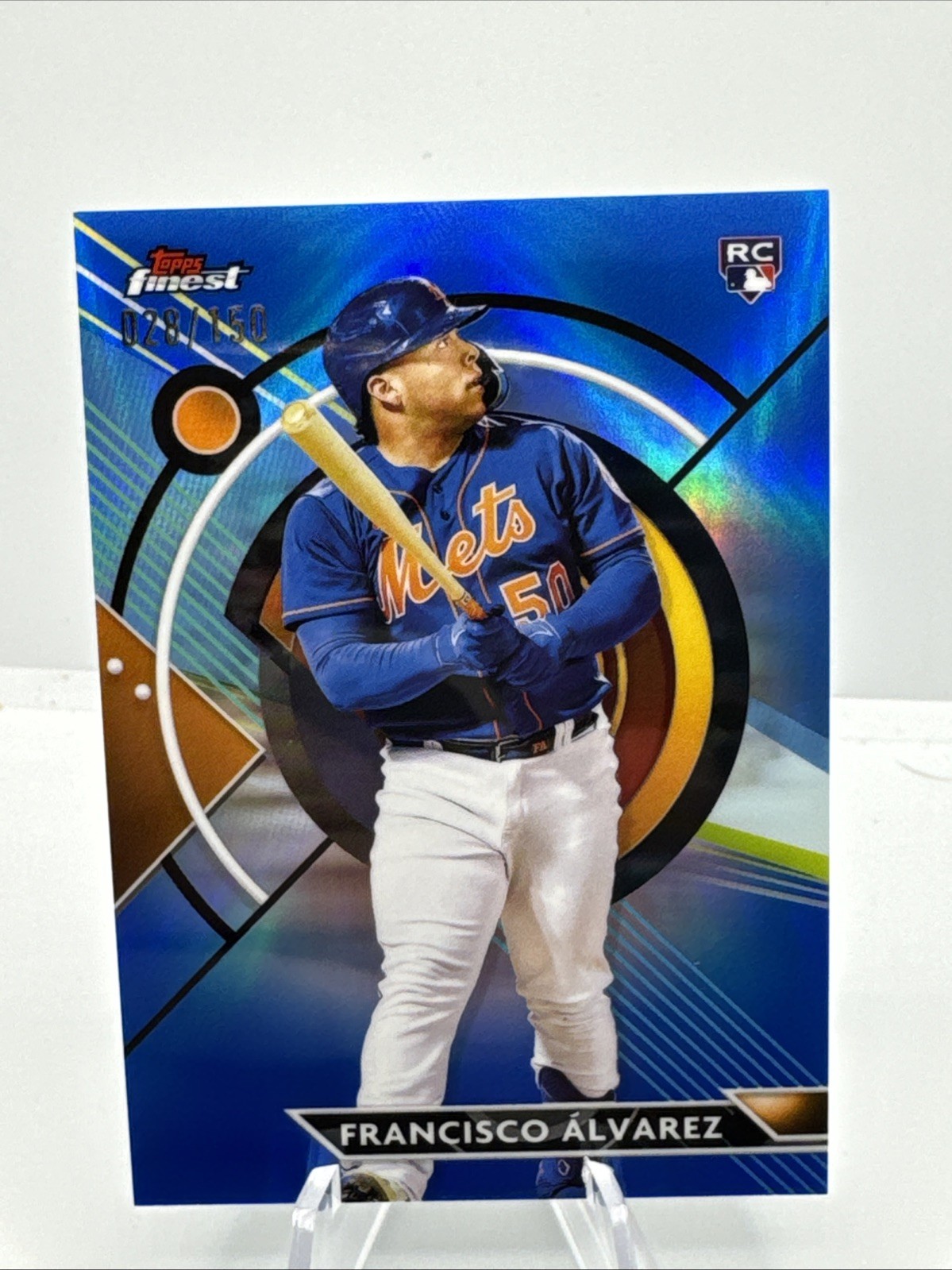 2023 Topps Finest - Francisco Alvarez #86 Blue Refractor /150 Rookie Card RC