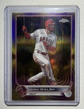 Jared Walsh 2022 Topps Chrome Sonic Purple & Yellow Pulse Refractor #’d 11/299