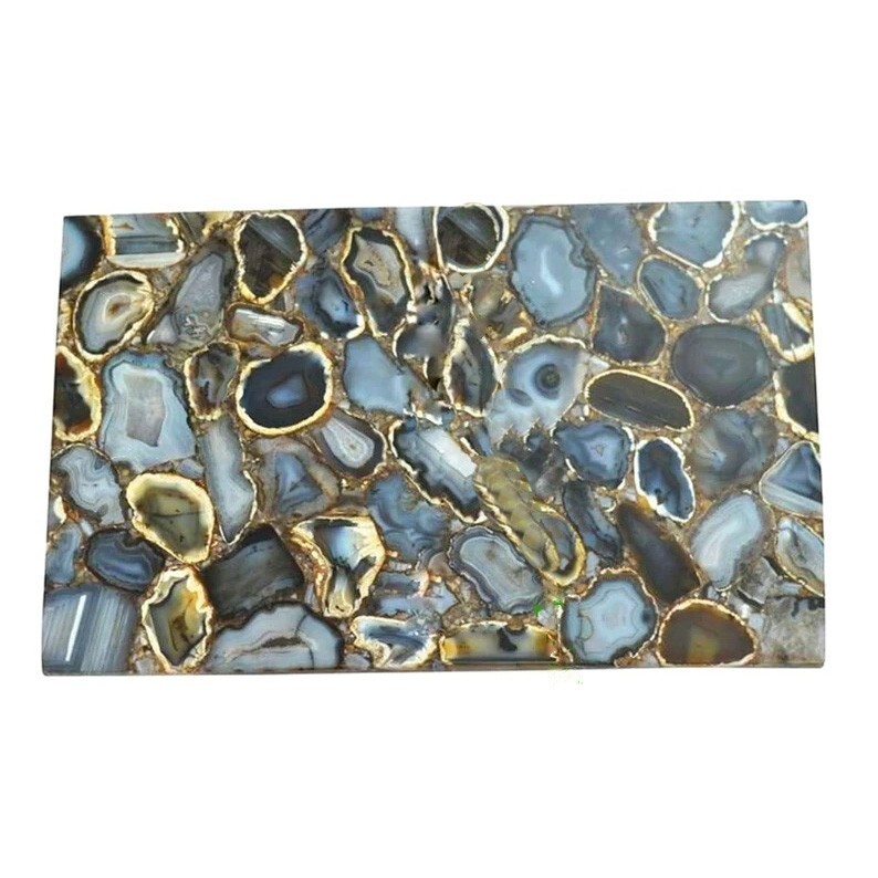 24x18 Inch Green Wild Agate Slab for Countertops and Home Decor  