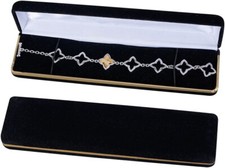 24 Black Velvet Watches Bracelets Boxes Jewelry Box Necklace Gift 8" x 2" x 1  "