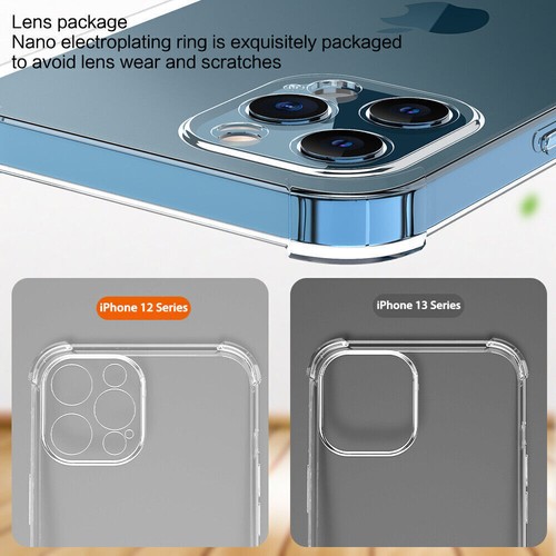 For iPhone 13 Pro/13 Pro Max Case Clear Shockproof TPU Cover, Screen Protector - Picture 7 of 43