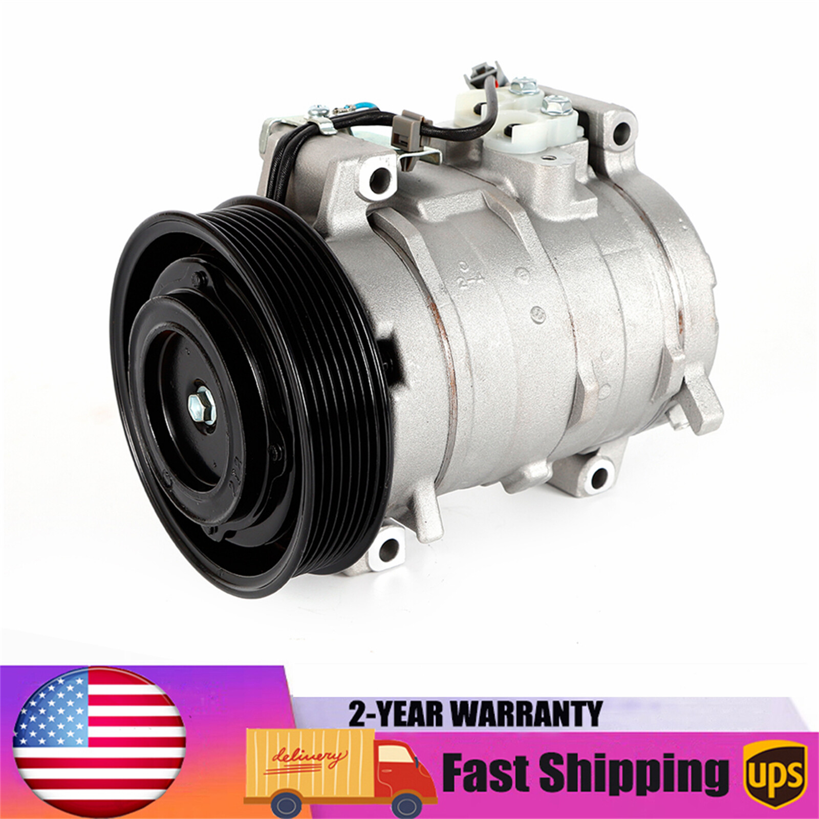 A/C AC Compressor with Clutch For Honda Accord 2.4L 2003 2004 2005 2006 2007