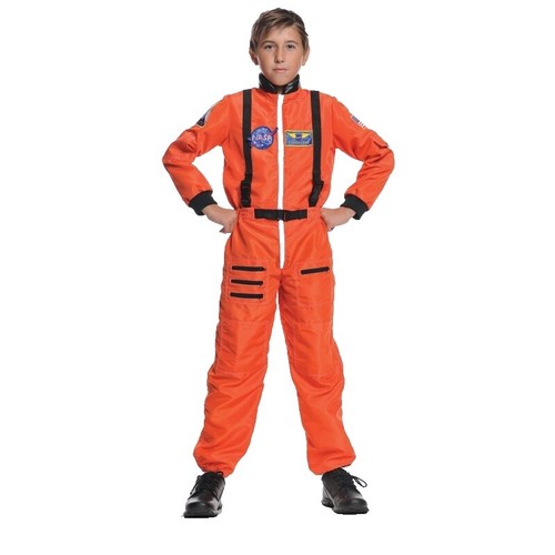 Kids Astronaut Costume Size M 8-10 With Zip Up Carrier (NEW