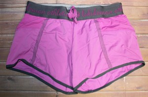 Lululemon Athletica Run Drawstring Logo Waistband Shorts Womens Sz