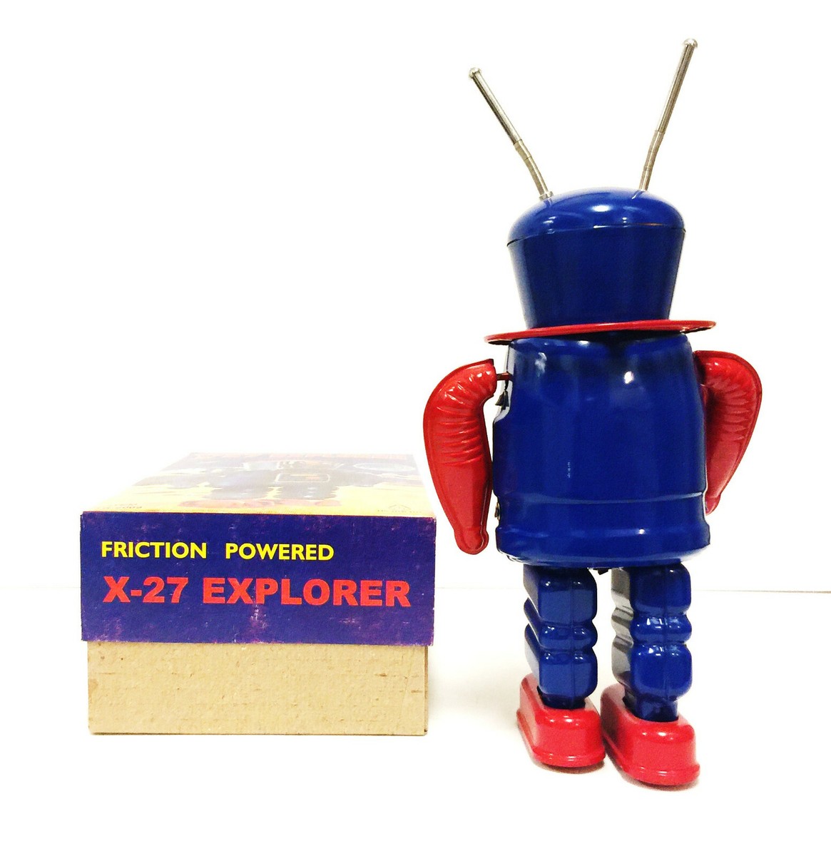 ミュージシャン X-27 EXPLORER BRAND NEW TIN TOM TOY X-27 EXPLORER FRICTION POWERED TIN