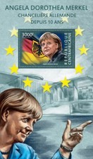 Centrafrique 2015 MNH. ANGELA DOROTHEA MERKEL|  Michel Code: 5339 / Bl.1284