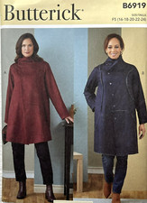 Butterick Pattern B6919  Misses Coats Assorted Styles  Sizes:  16- 24