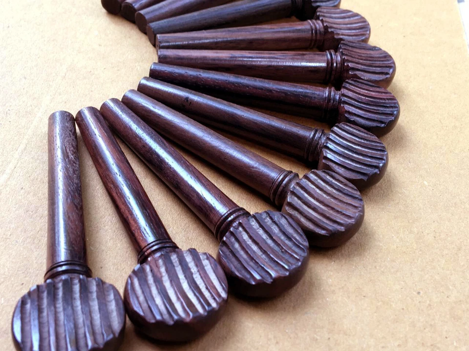 Oud Pegs GRIPE Models Rosewood A quality 55/9/7 mm 12 pcs Lot - Image 2 of 3