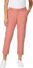 Kirkland Signature Womens Ankle Travel Pants, Pink, 6