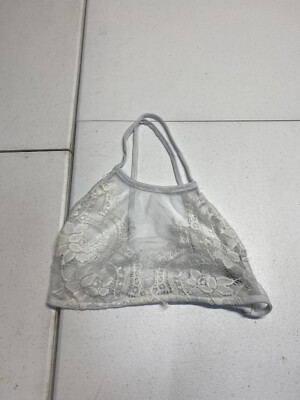 Be Mine White Lace Sexy Bralette Size Medium BinQ
