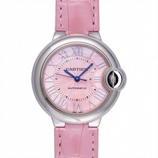 Cartier Ballon Bleu de Cartier 33 mm Automatic Pink Dial Stainless Steel Ladi...