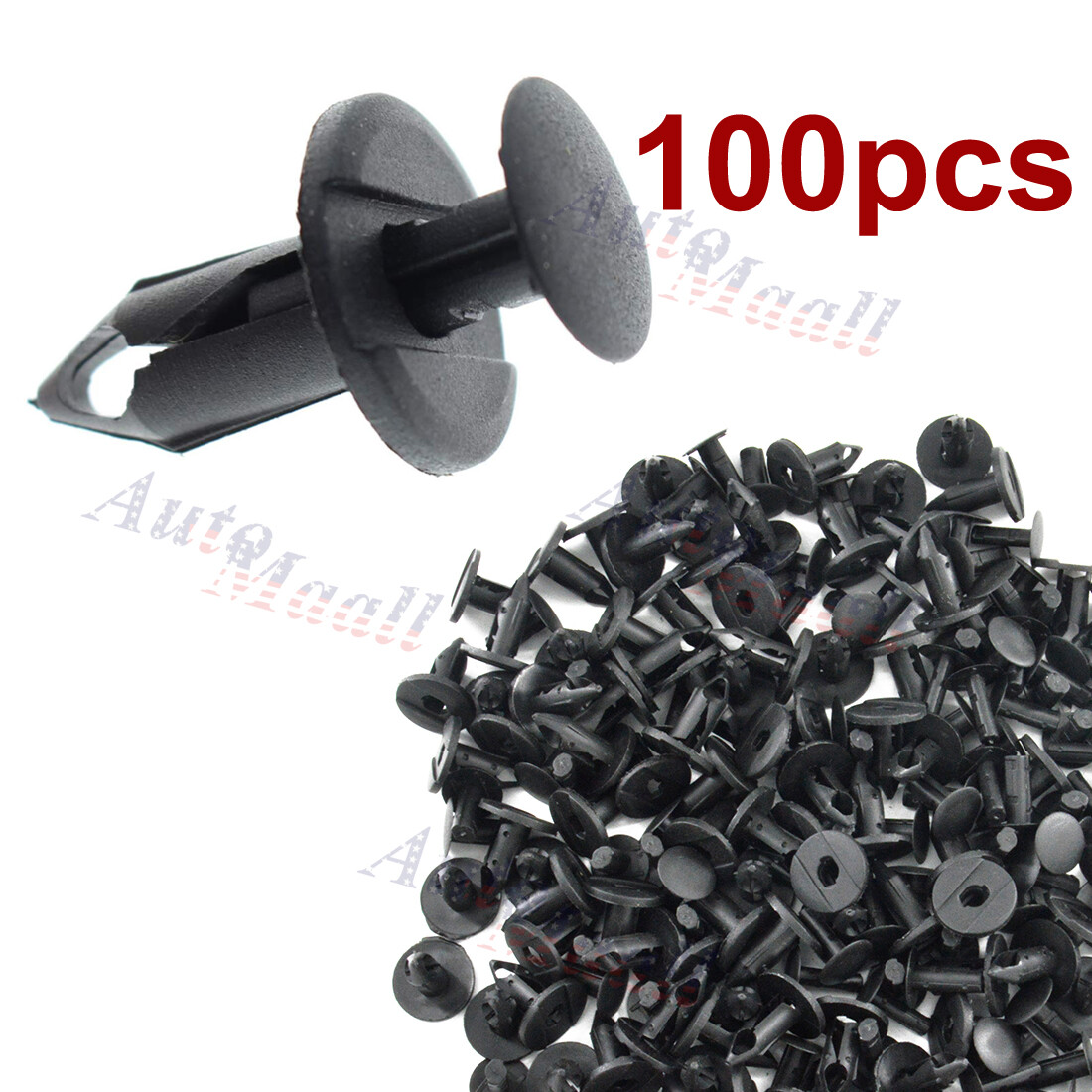 100pcs Fender Bumper Clips Body Rivets for Suzuki Eiger 400