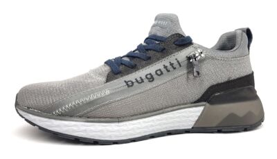 Bugatti Plasma Herrenschuhe Für lose Einlagen sportlicher Schnürer Grau Freizeit