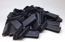 Cap 153 End Rectangle 1.5 X 3" Black 10-14 (Pack of 50)