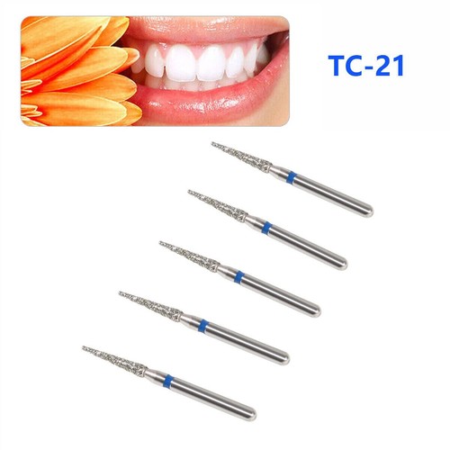 5 pcs Zahnarzt Diamant Bohrer Schleif Fräs Präparation Dental High speed Turbine - Bild 230 von 757