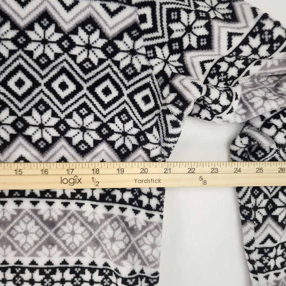 Suéter Danskin Now para Mujer 1X Negro Blanco Acogedor Momcore Suave Vacaciones Pullover Top Foto 4 de 4