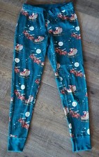 Hanna Andersson Women's Christmas Pajama Jogger Bottoms Santa Size S Organic