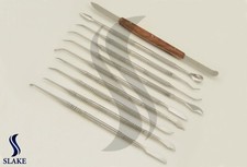 Stainless Steel Dental Lab Instrument Wax Carving Tool Kit Wax Carver,10 Pcs