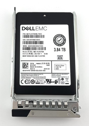 Dell FYP5F 3.84TB 6G SATA SFF (2.5-Inch) Read Intensive SSD - 3 Year Warranty - Afbeelding 3 van 3