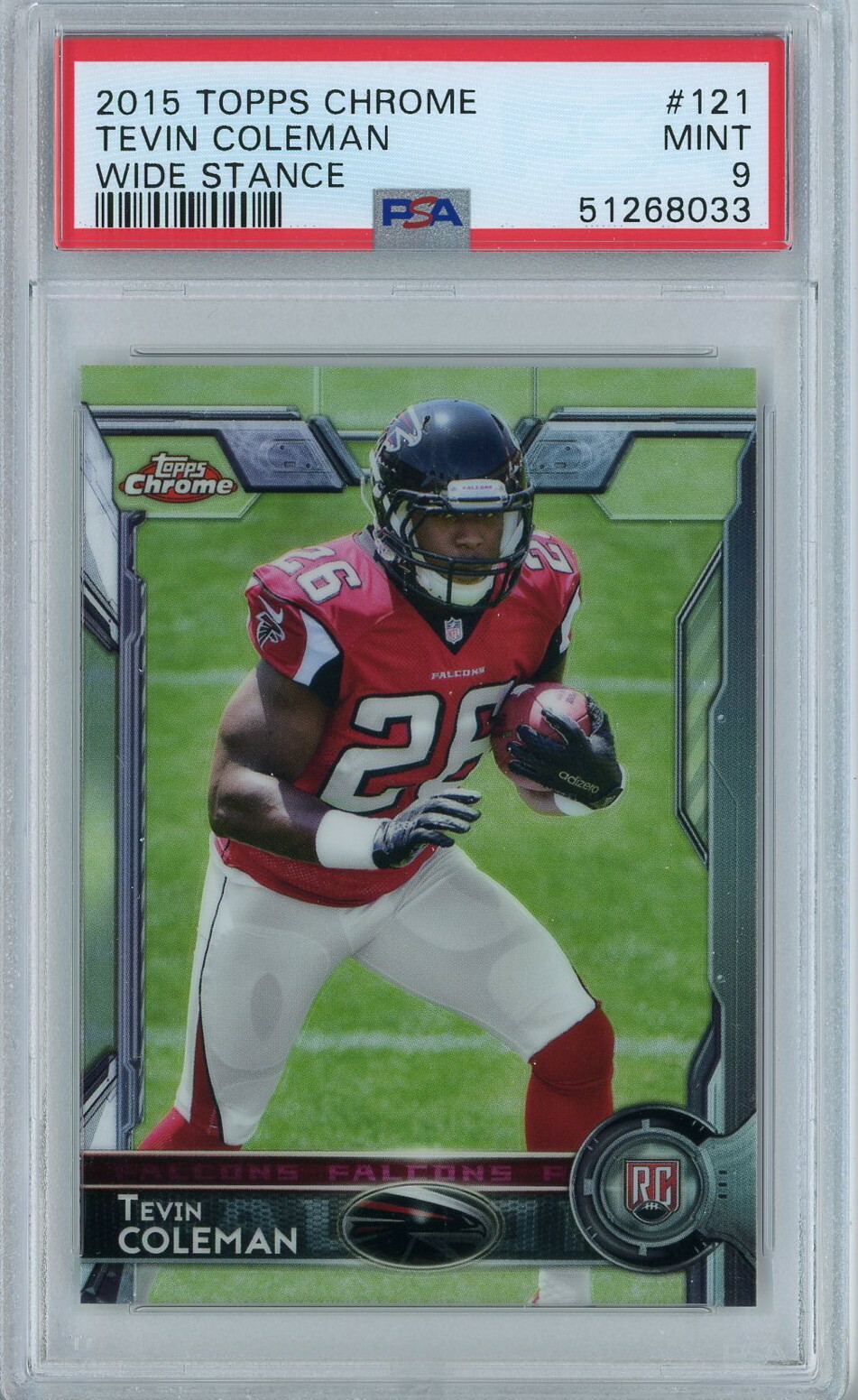 Tevin Coleman Topps Chrome #121 Base