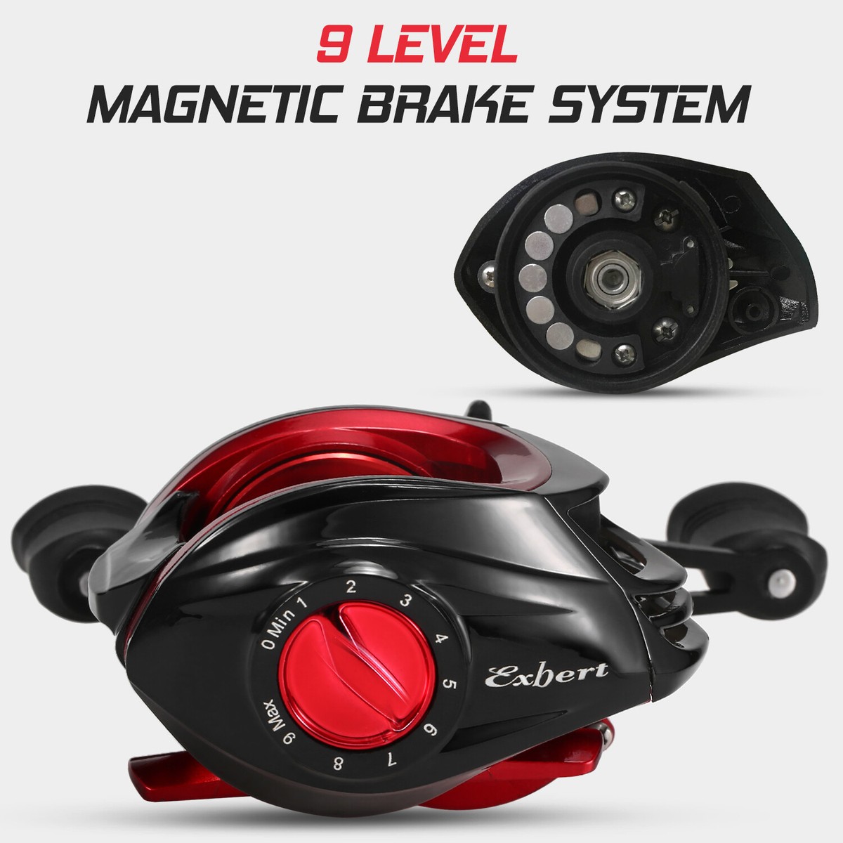 EXBERT 18+1BB Baitcasting Reel 7.21 Gear Ratio Baitcaster Reel Right Hand | eBay EXBERT 18+1BB Baitcasting Reel 7.21 Gear Ratio Baitcaster Reel Right Hand | eBay