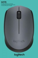 Logitech Maus M170 Optisch Wireless Kabellos 3 Tasten 1000 Dpi Grau 910-004642