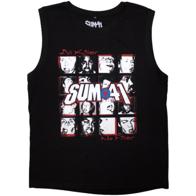 SUM 41 - All Killer No Filler Tracklist Tank T-Shirt OFFICIAL MERCHANDISE