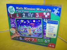 LEAP FROG MATH MISSION WRITE ON FLOOR PUZZLE NEW AND SEALED