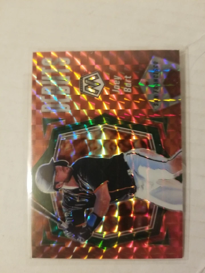 2021 Panini Mosaic - Debuts Green Mosaic #PD3 Joey Bart (RC) - Image 4 of 4